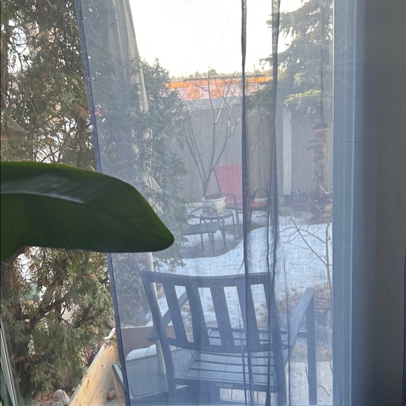 Other - Elegant Blue Sheer Curtain Panel 4 pieces